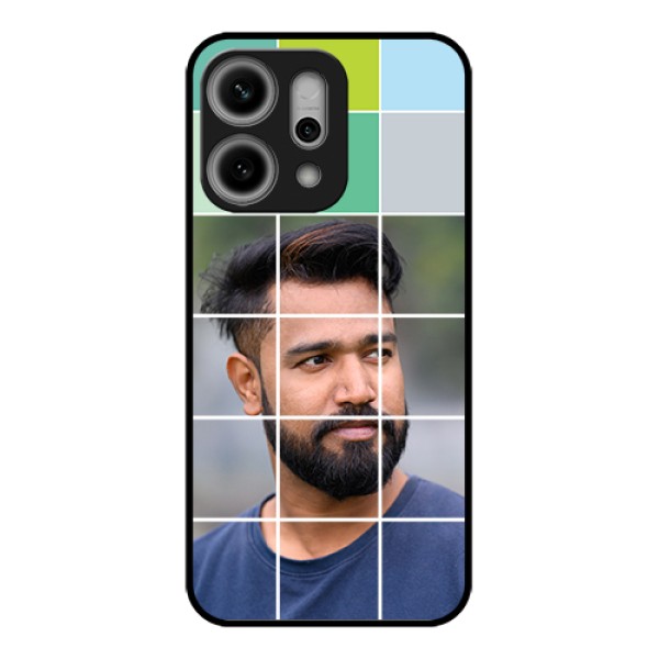 Oppo Reno 14 Pro 5G Custom Glass Phone Case - With White Box Pattern