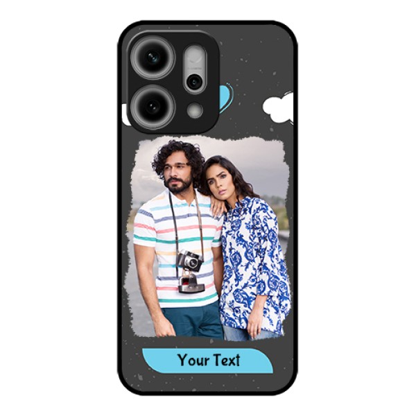Oppo Reno 14 Pro 5G Custom Glass Phone Case - Splashes With Love Doodles Design Oppo Reno 14 Pro 5G Custom Glass Phone Case - Splashes With Love Doodles Design