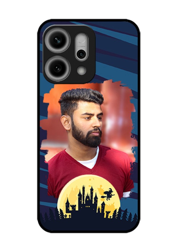 Oppo Reno 14 Pro 5G Custom Glass Phone Case - Halloween Witch Design