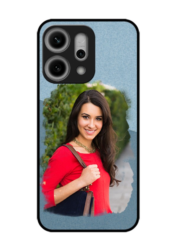 Oppo Reno 14 Pro 5G Custom Glass Phone Case - Grunge Line Art Design