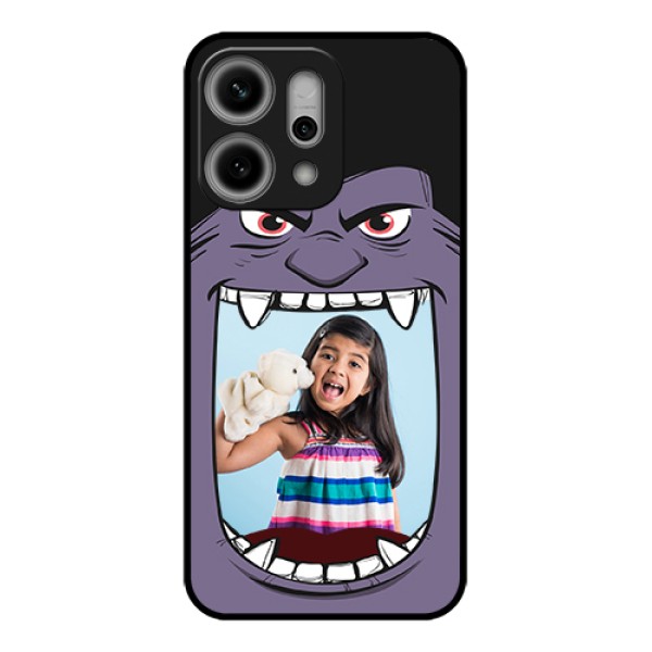 Oppo Reno 14 Pro 5G Custom Glass Phone Case - Angry Monster Design