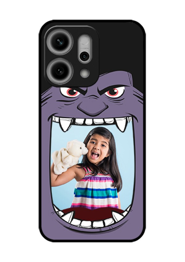 Oppo Reno 14 Pro 5G Custom Glass Phone Case - Angry Monster Design