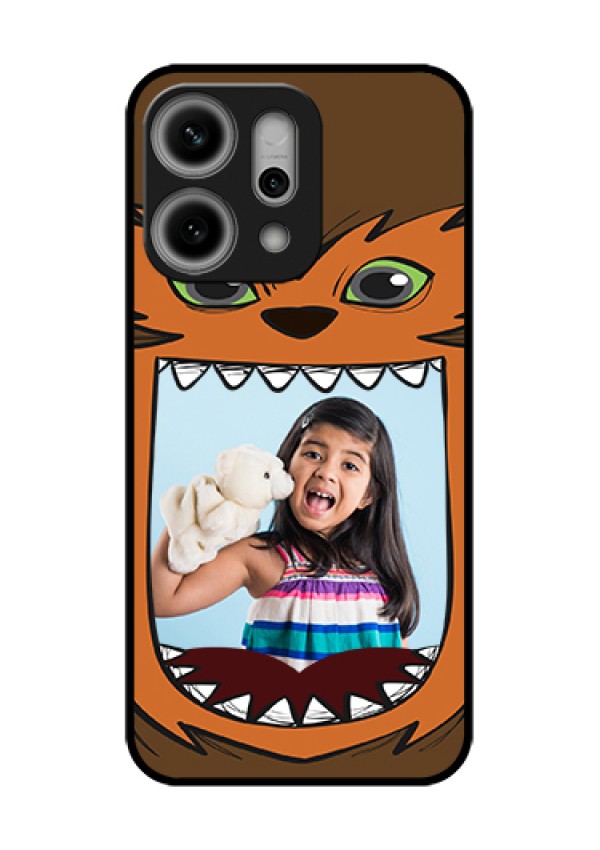 Oppo Reno 14 Pro 5G Custom Glass Phone Case - Owl Monster Back Case Design