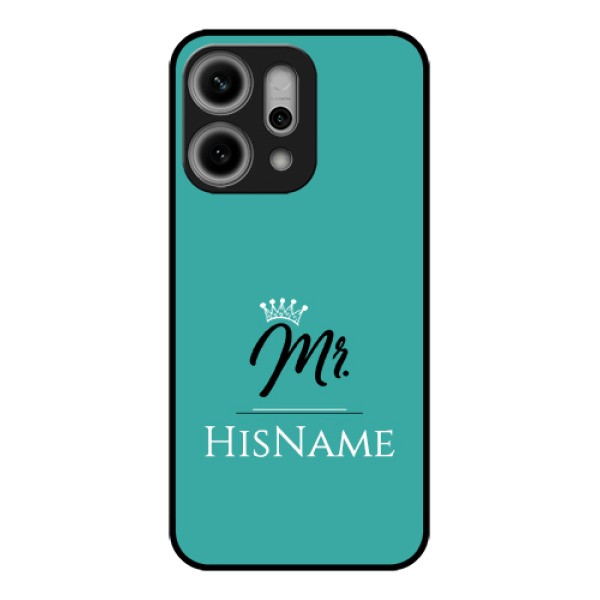 Oppo Reno 14 Pro 5G Custom Glass Phone Case - Mr With Name Design