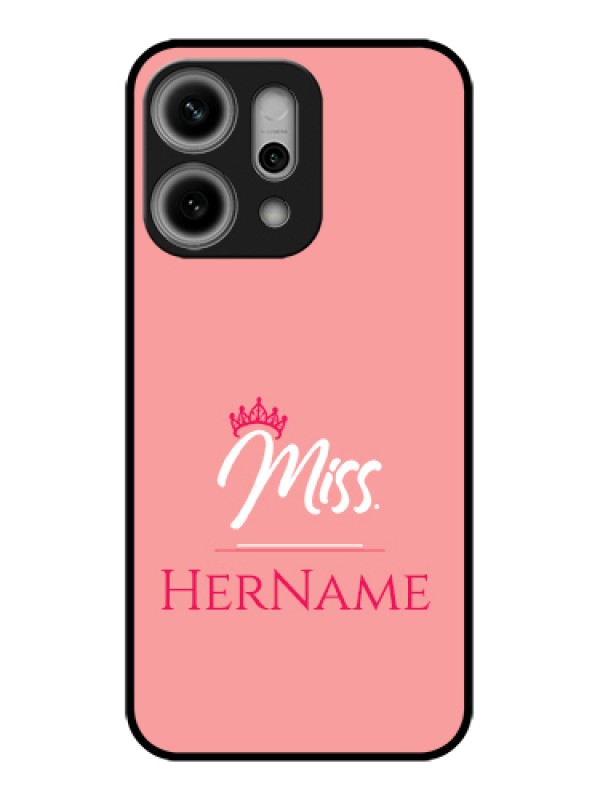 Custom Oppo Reno 14 Pro 5G Custom Glass Phone Case - Mrs With Name Design
