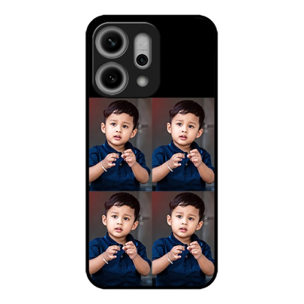 Oppo Reno 14 Pro 5G Custom Glass Phone Case - 4 Image Holder Design