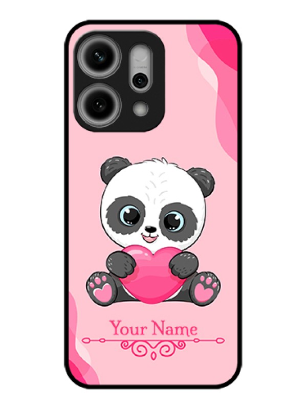 Custom Oppo Reno 14 Pro 5G Custom Glass Phone Case - Cute Panda Design