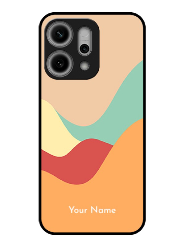 Custom Oppo Reno 14 Pro 5G Custom Glass Phone Case - Ocean Waves Multi - Colour Design