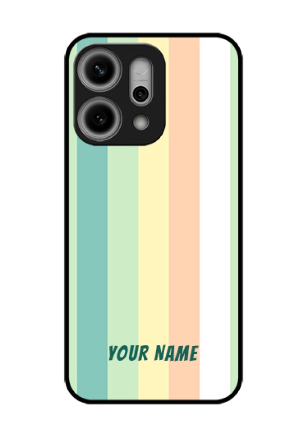 Oppo Reno 14 Pro 5G Custom Glass Phone Case - Multi - Colour Stripes Design