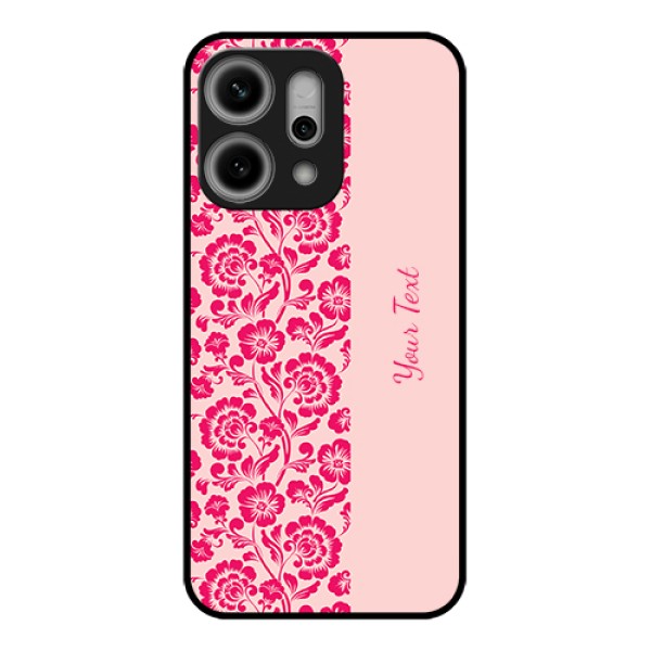 Oppo Reno 14 Pro 5G Custom Glass Phone Case - Attractive Floral Pattern Design