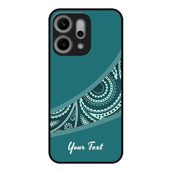 Oppo Reno 14 Pro 5G Custom Glass Phone Case - Semi Visible Floral Design