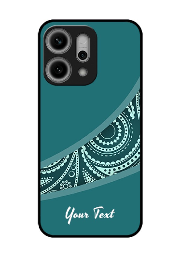 Oppo Reno 14 Pro 5G Custom Glass Phone Case - Semi Visible Floral Design