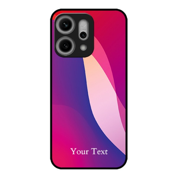 Oppo Reno 14 Pro 5G Custom Glass Phone Case - Digital Abstract Overlap Design Oppo Reno 14 Pro 5G Custom Glass Phone Case - Digital Abstract Overlap Design