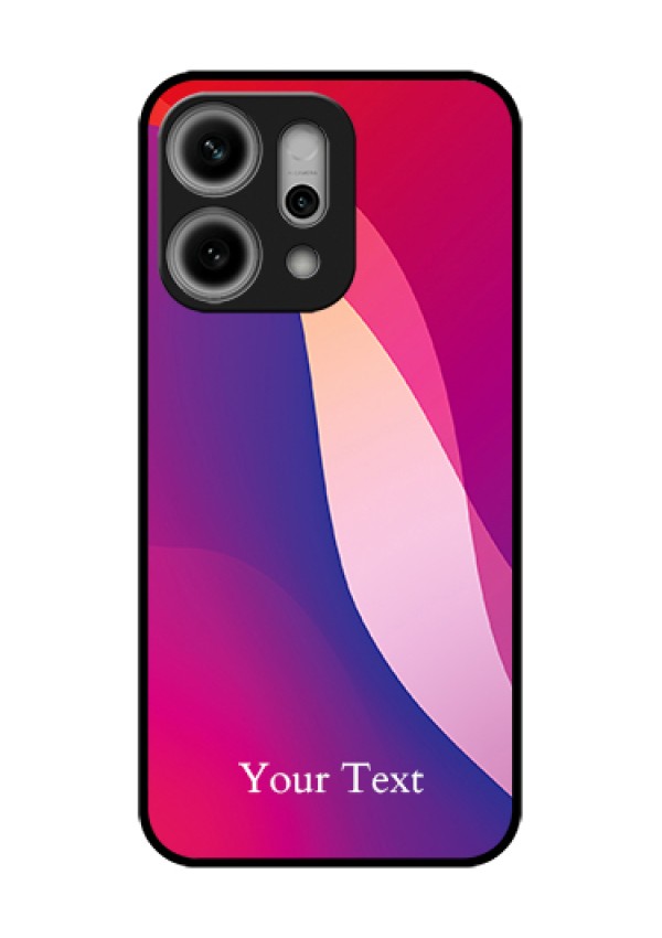 Oppo Reno 14 Pro 5G Custom Glass Phone Case - Digital Abstract Overlap Design