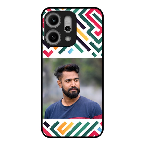 Oppo Reno 14 Pro 5G Custom Glass Phone Case - Colorful Maze Pattern Design Oppo Reno 14 Pro 5G Custom Glass Phone Case - Colorful Maze Pattern Design