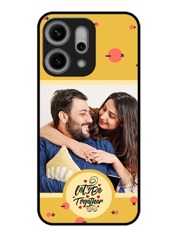 Custom Oppo Reno 14 Pro 5G Custom Glass Phone Case - Lets Be Together Design