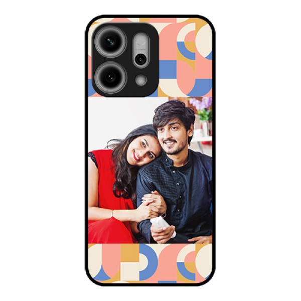 Oppo Reno 14 Pro 5G Custom Glass Phone Case - Semi - Circle Maze Pattern Design Oppo Reno 14 Pro 5G Custom Glass Phone Case - Semi - Circle Maze Pattern Design