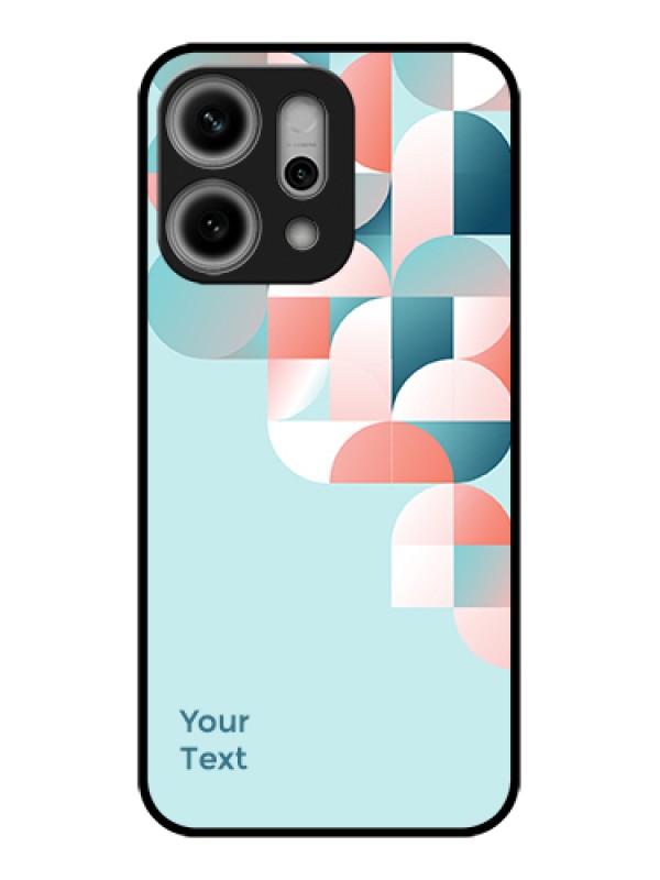 Custom Oppo Reno 14 Pro 5G Custom Glass Phone Case - Stylish Semi - Circle Pattern Design