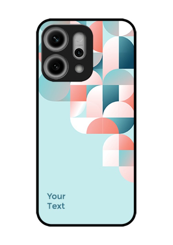 Oppo Reno 14 Pro 5G Custom Glass Phone Case - Stylish Semi - Circle Pattern Design