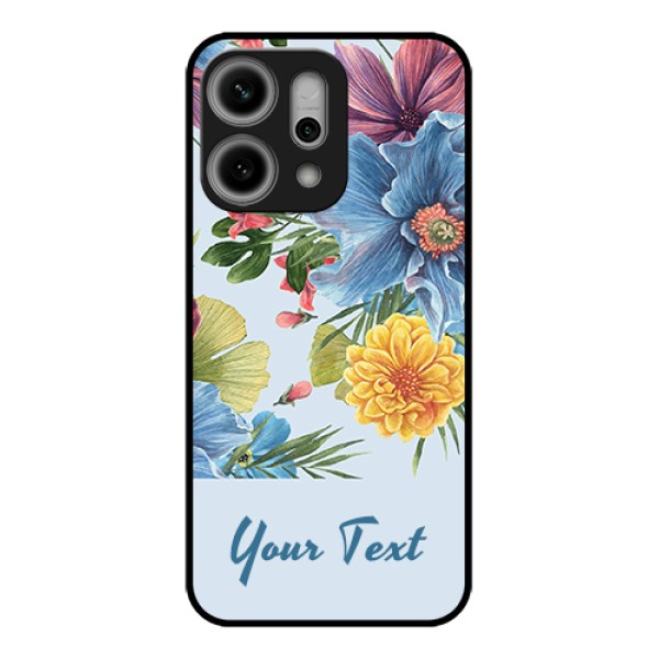 Oppo Reno 14 Pro 5G Custom Glass Phone Case - Stunning Watercolored Flowers Painting Design Oppo Reno 14 Pro 5G Custom Glass Phone Case - Stunning Watercolored Flowers Painting Design