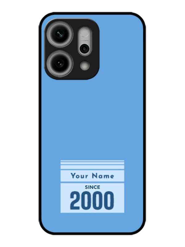 Custom Oppo Reno 14 Pro 5G Custom Glass Phone Case - Custom Year Of Birth Design