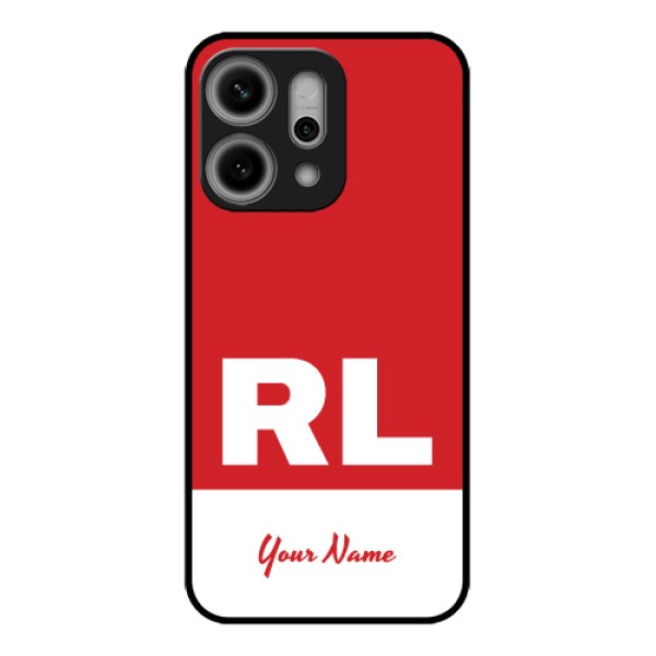Oppo Reno 14 Pro 5G Custom Glass Phone Case - Dual Tone Custom Text Design Oppo Reno 14 Pro 5G Custom Glass Phone Case - Dual Tone Custom Text Design