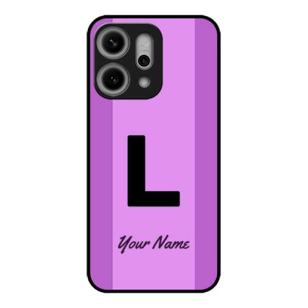 Oppo Reno 14 Pro 5G Custom Glass Phone Case - Tricolor Custom Text Design Oppo Reno 14 Pro 5G Custom Glass Phone Case - Tricolor Custom Text Design