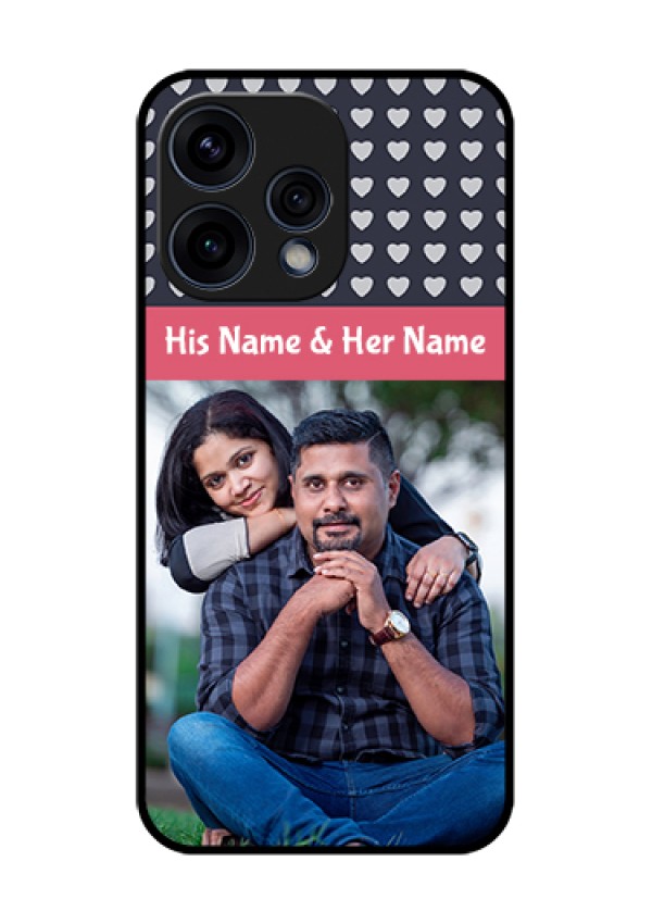 Oppo Reno 15 5G Custom Glass Phone Case - Love Symbols Design