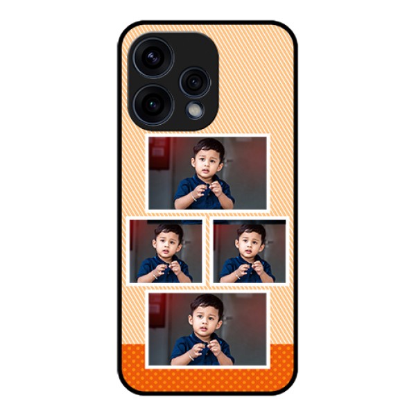 Oppo Reno 15 5G Custom Glass Phone Case - Bulk Photos Upload Design