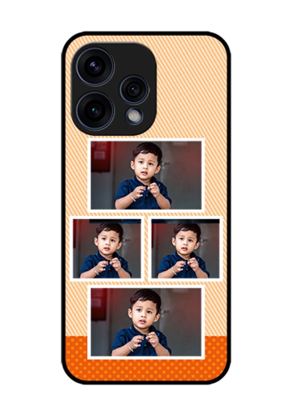 Oppo Reno 15 5G Custom Glass Phone Case - Bulk Photos Upload Design