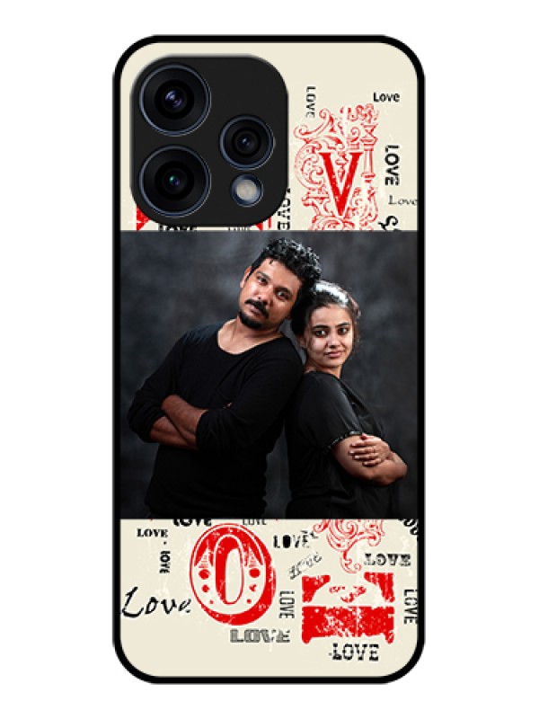 Custom Oppo Reno 15 5G Custom Glass Phone Case - Trendy Love Design Case