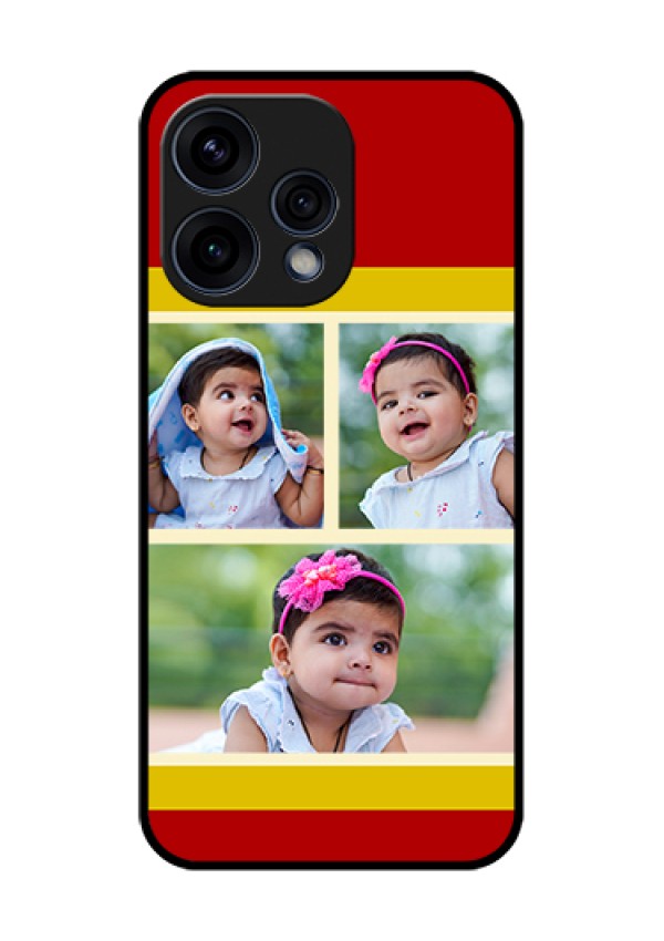 Oppo Reno 15 5G Custom Glass Phone Case - Multiple Pic Upload Design