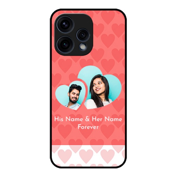 Oppo Reno 15 5G Custom Glass Phone Case - Couple Pic Upload Design