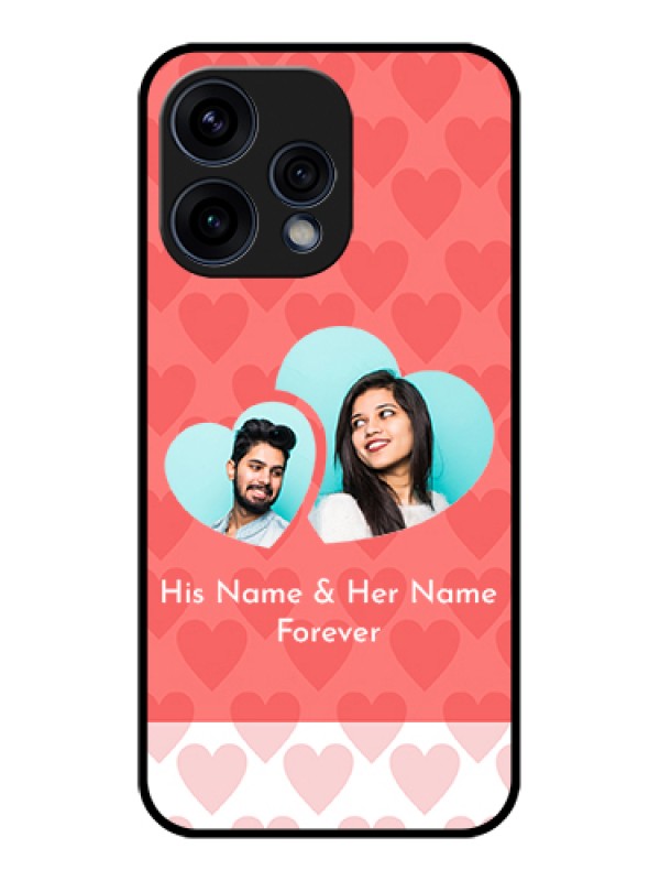 Custom Oppo Reno 15 5G Custom Glass Phone Case - Couple Pic Upload Design