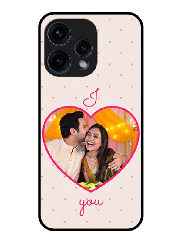 Custom Oppo Reno 15 5G Custom Glass Phone Case - Heart Shape Design