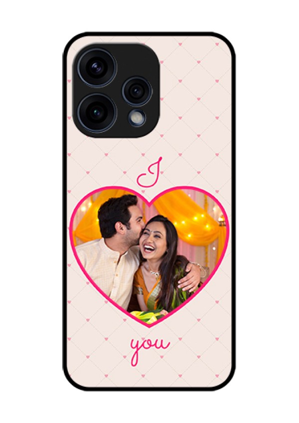 Oppo Reno 15 5G Custom Glass Phone Case - Heart Shape Design