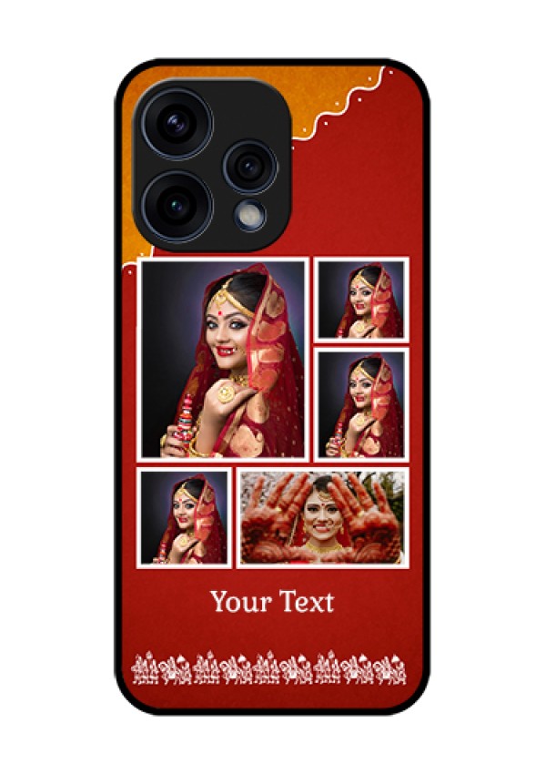 Oppo Reno 15 5G Custom Glass Phone Case - Wedding Pic Upload Design