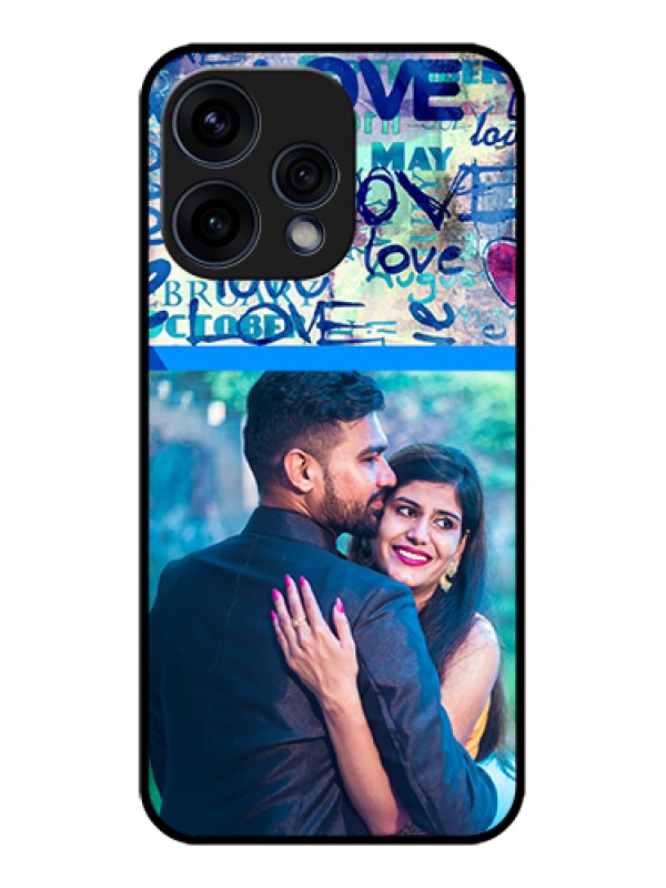 Custom Oppo Reno 15 5G Custom Glass Phone Case - Colorful Love Design