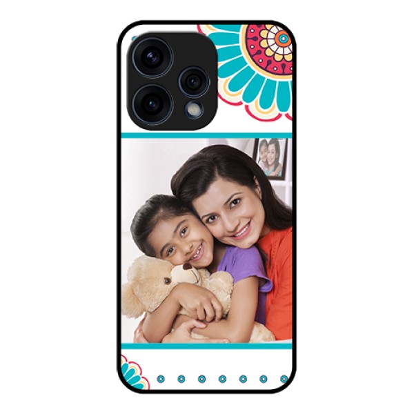 Oppo Reno 15 5G Custom Glass Phone Case - Flower Design