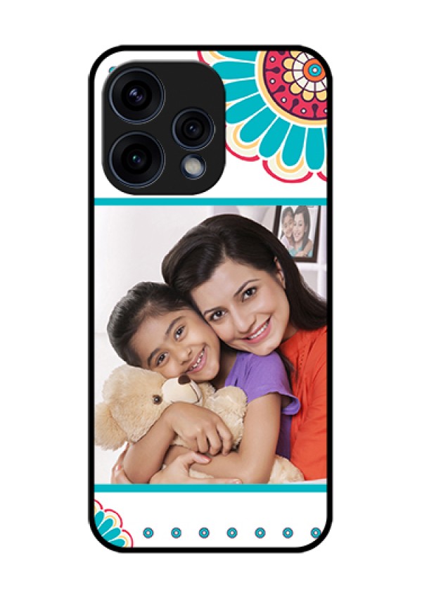 Oppo Reno 15 5G Custom Glass Phone Case - Flower Design