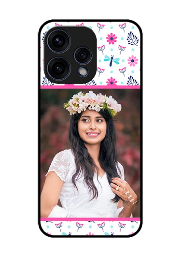 Oppo Reno 15 5G Custom Glass Phone Case - Colorful Flower Design