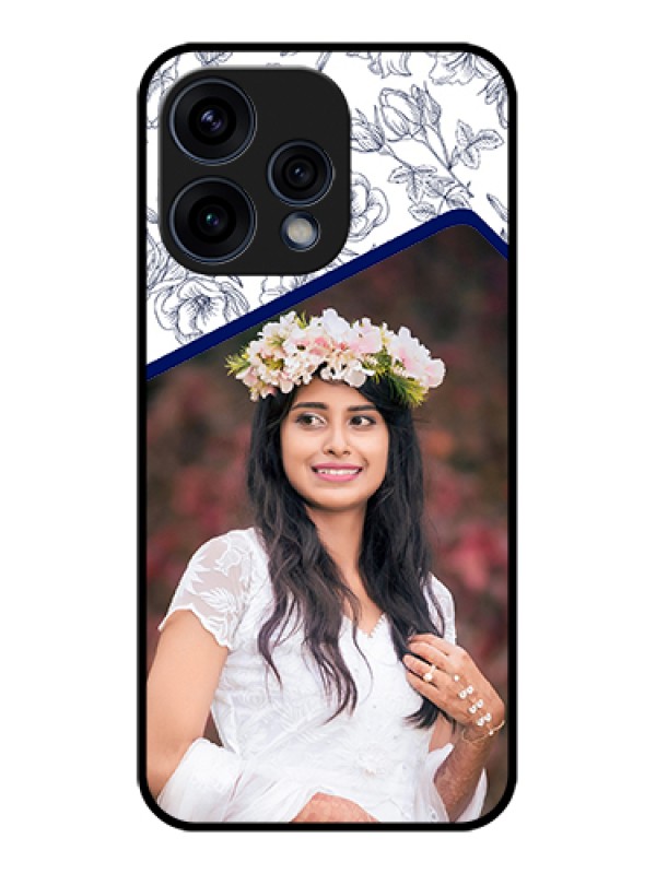 Custom Oppo Reno 15 5G Custom Glass Phone Case - Classy Floral Design