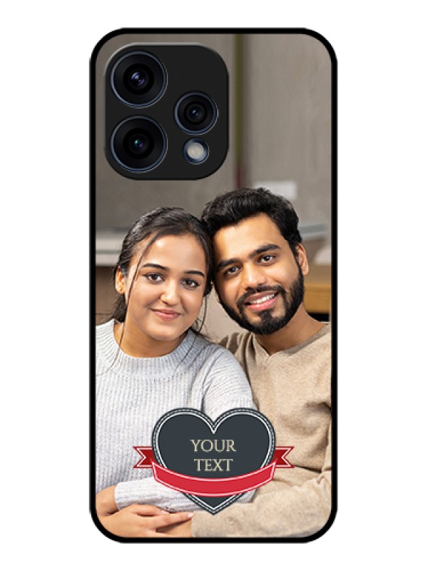 Custom Oppo Reno 15 5G Custom Glass Phone Case - Just Married Couple Design