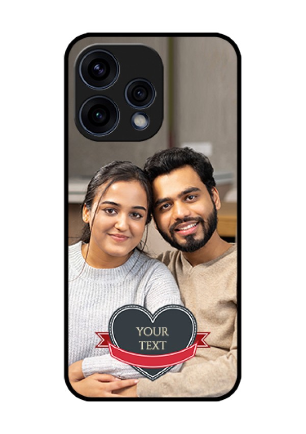 Oppo Reno 15 5G Custom Glass Phone Case - Just Married Couple Design