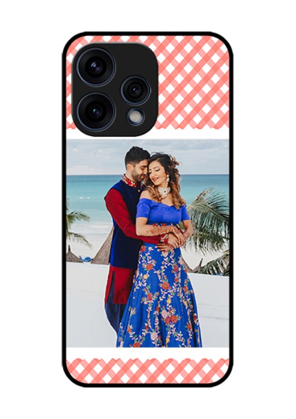Oppo Reno 15 5G Custom Glass Phone Case - Pink Pattern Design