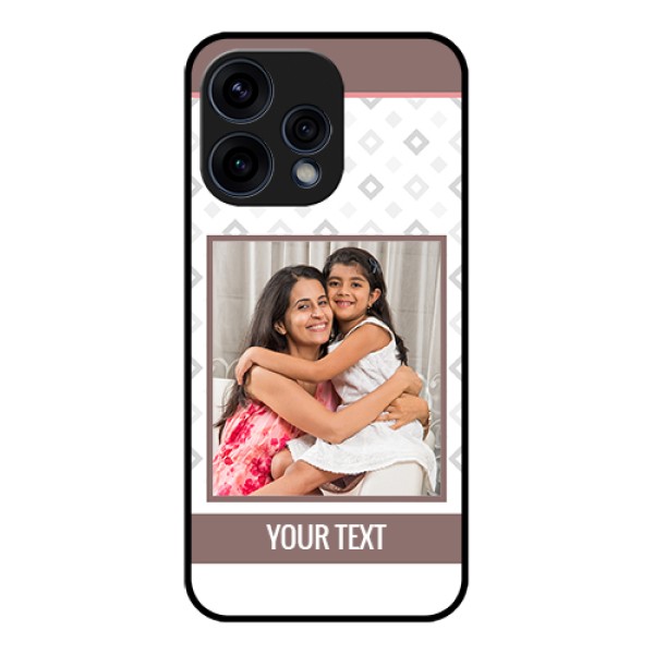 Oppo Reno 15 5G Custom Glass Phone Case - Simple Diamond Design