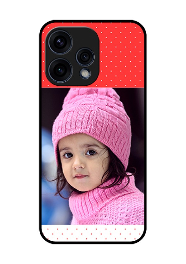 Oppo Reno 15 5G Custom Glass Phone Case - Red Pattern Design