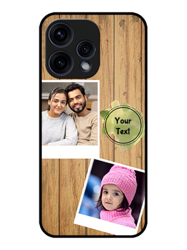 Custom Oppo Reno 15 5G Custom Glass Phone Case - Wooden Texture Design