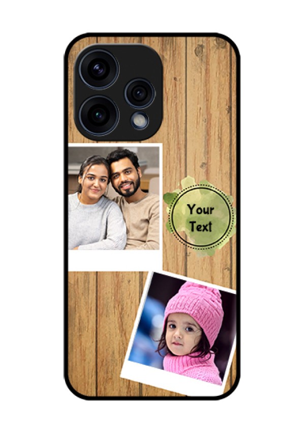 Oppo Reno 15 5G Custom Glass Phone Case - Wooden Texture Design