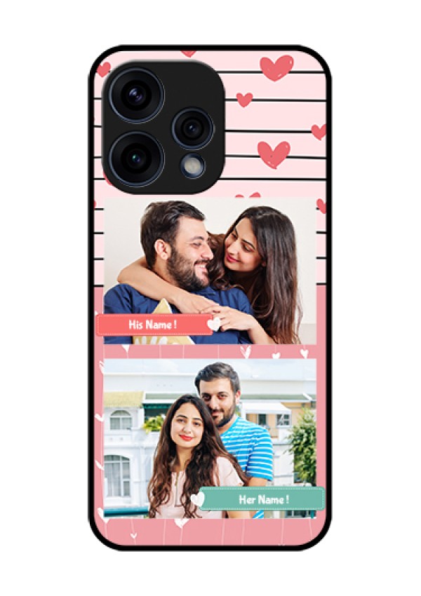 Oppo Reno 15 5G Custom Glass Phone Case - Photo With Heart Design